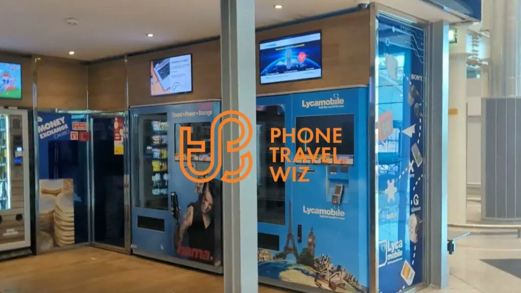 Lycamobile Portugal Vending Machine in Xpress Market at Porto-Francisco Sá Carneiro Airport