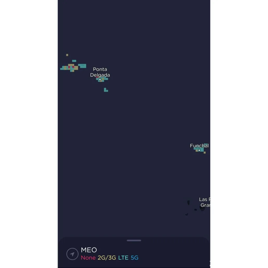 MEO Portugal Coverage on Azores and Madeira