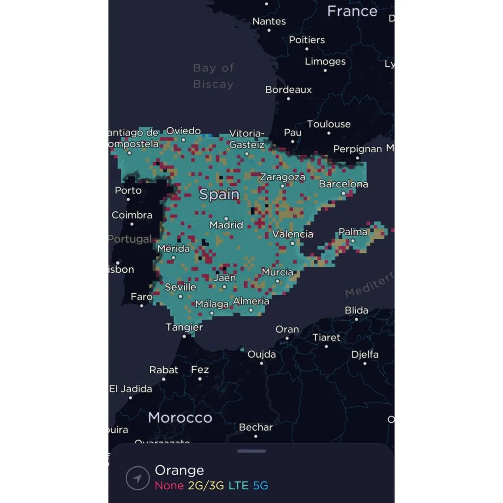 Orange Spain Coverage Map