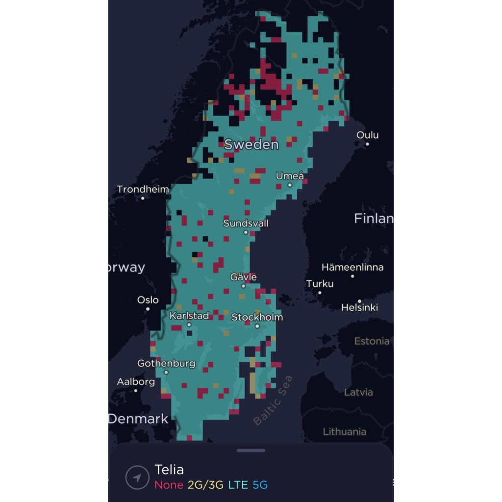 Telia Sweden Coverage Map