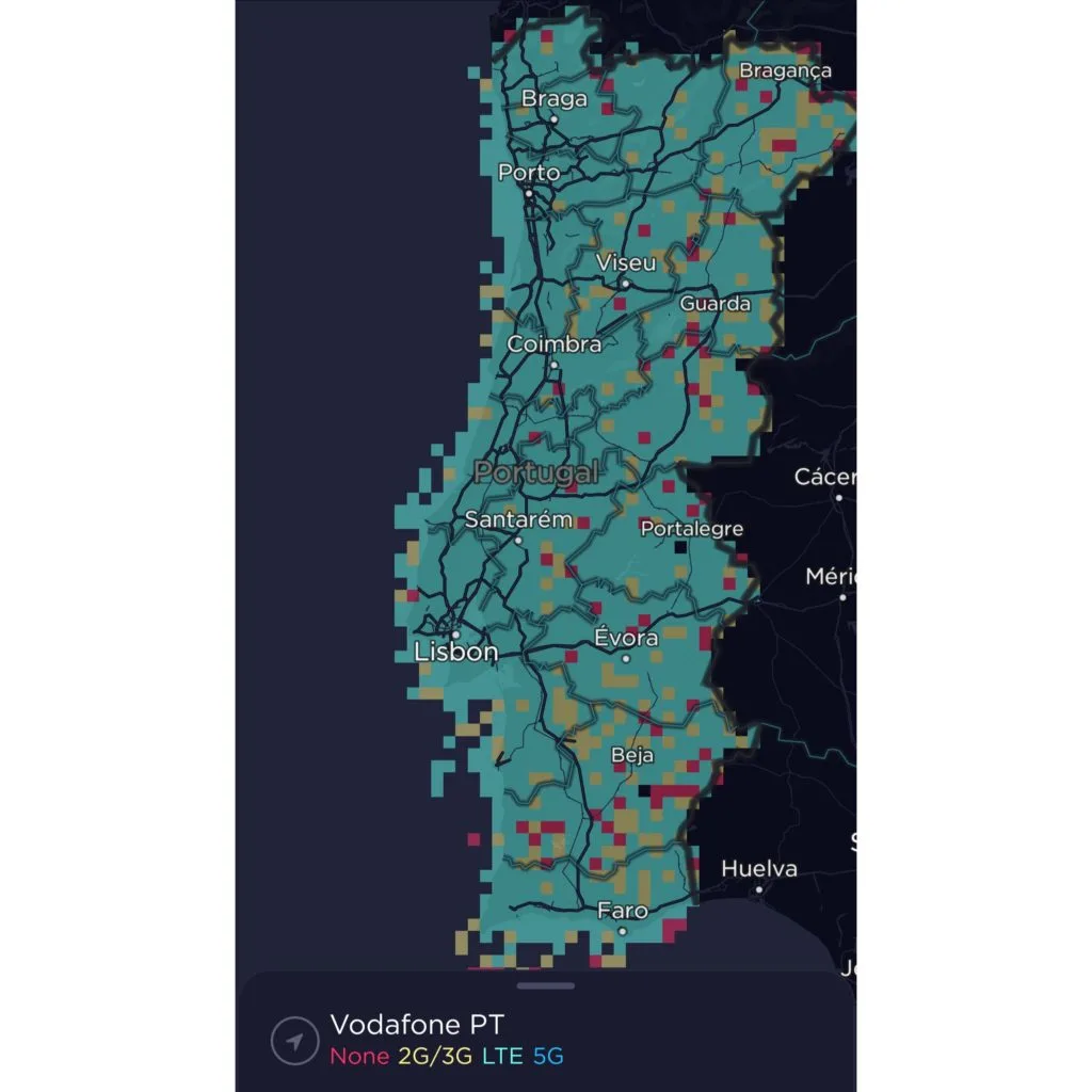 Vodafone Portugal Coverage Map
