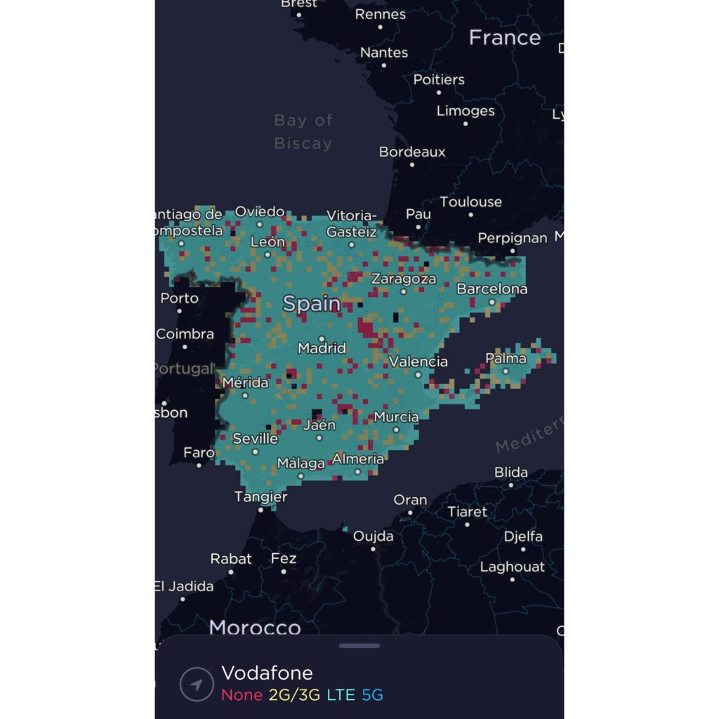 Vodafone Spain Coverage Map