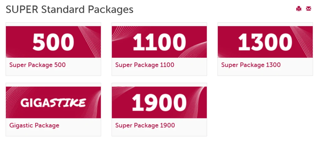 ALBtelecom Albania Super Standard Packages