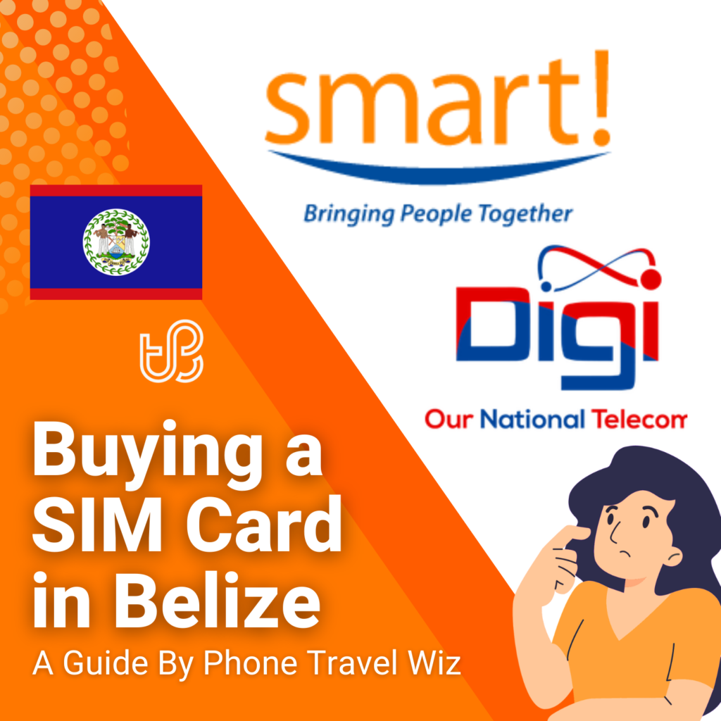Buying a SIM Card in Belize Guide (logos of Digi & Smart!)