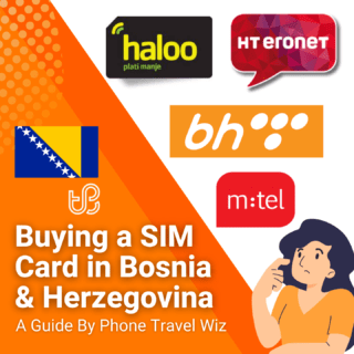 Buying a SIM Card in Bosnia and Herzegovina Guide (logos of BH Telecom, Haloo, HT Eronet & M:tel)