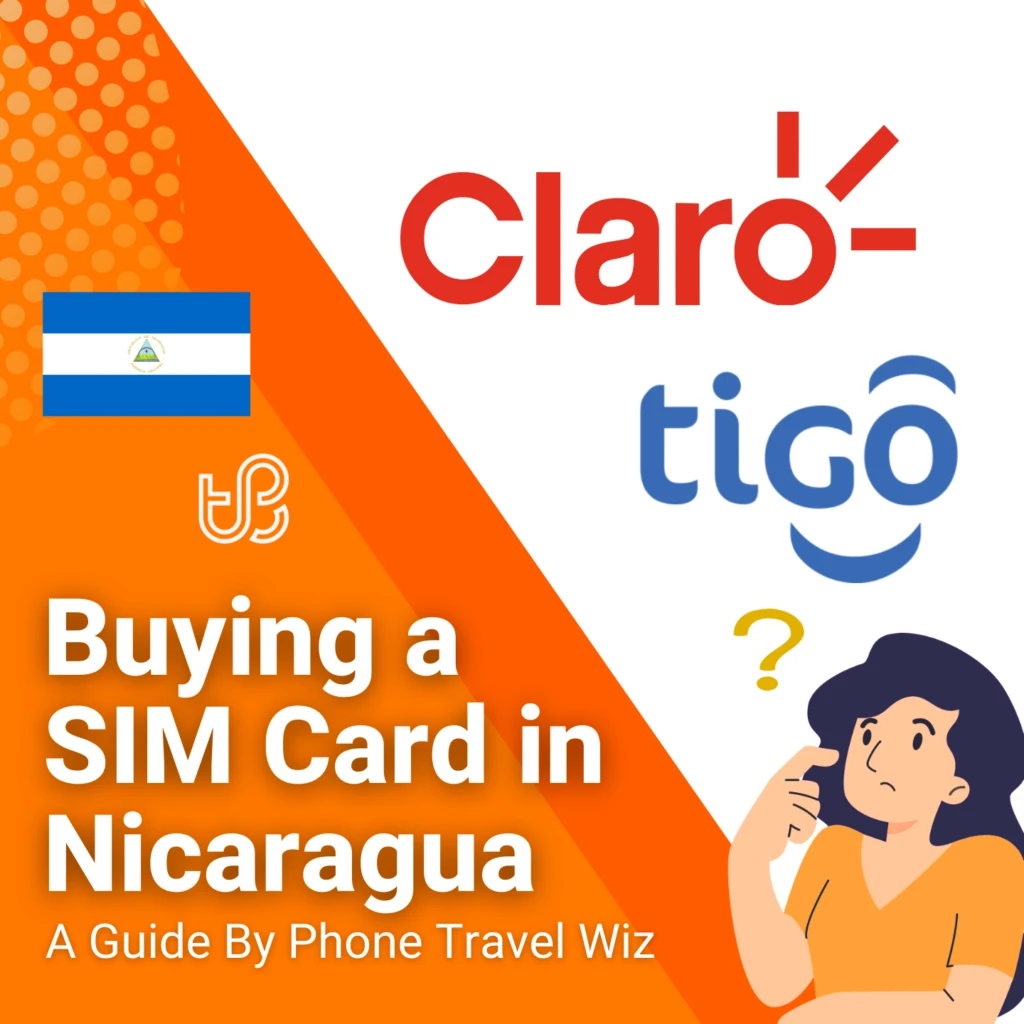 Buying a SIM Card in Nicaragua Guide (logos of Claro & Tigo)