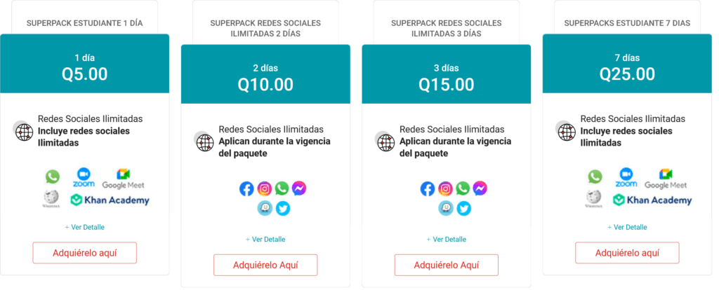Claro Guatemala Superpack Redes Sociales Social Media Plans