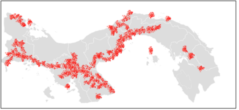 Digicel Panama 4G LTE Coverage Map