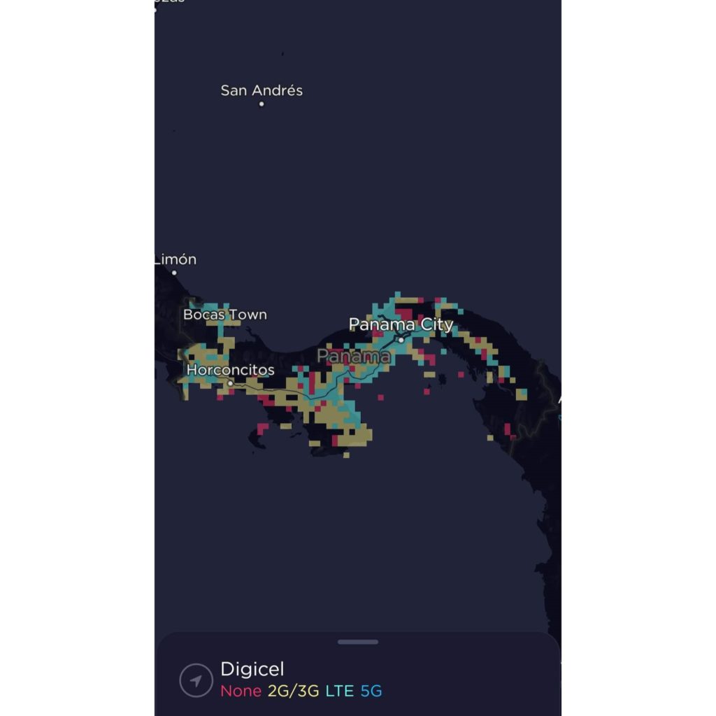 Digicel Panama Coverage Map