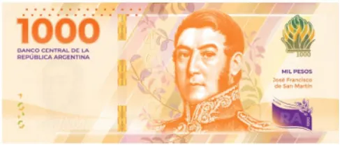 1000 Argentine Peso Bank Note