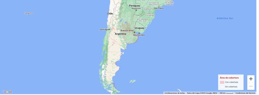 Claro Argentina 2G Coverage Map