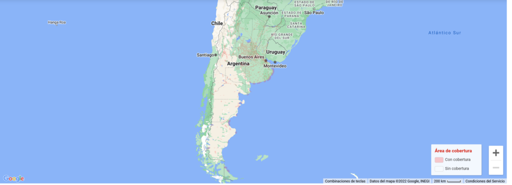 Claro Argentina 3G Coverage Map