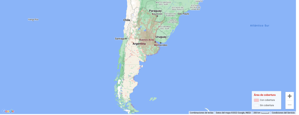 Claro Argentina 4G Coverage Map