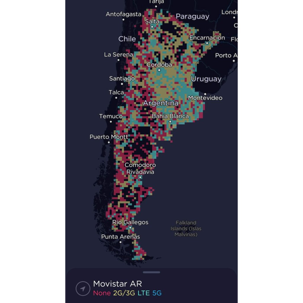 Movistar Argentina Coverage Map