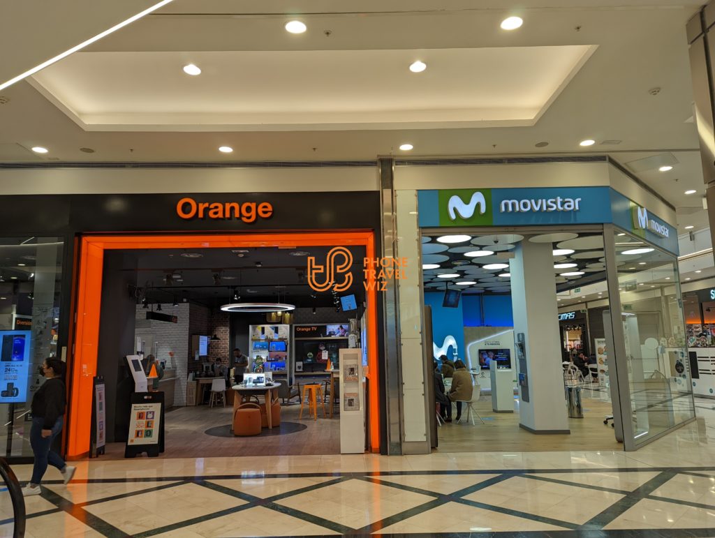 Movistar Spain & Orange Spain Stores in Madrid