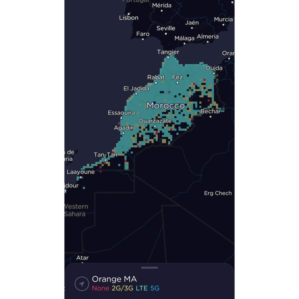 Orange Morocco Coverage Map