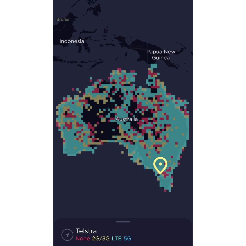 Telstra Australia Coverage Map