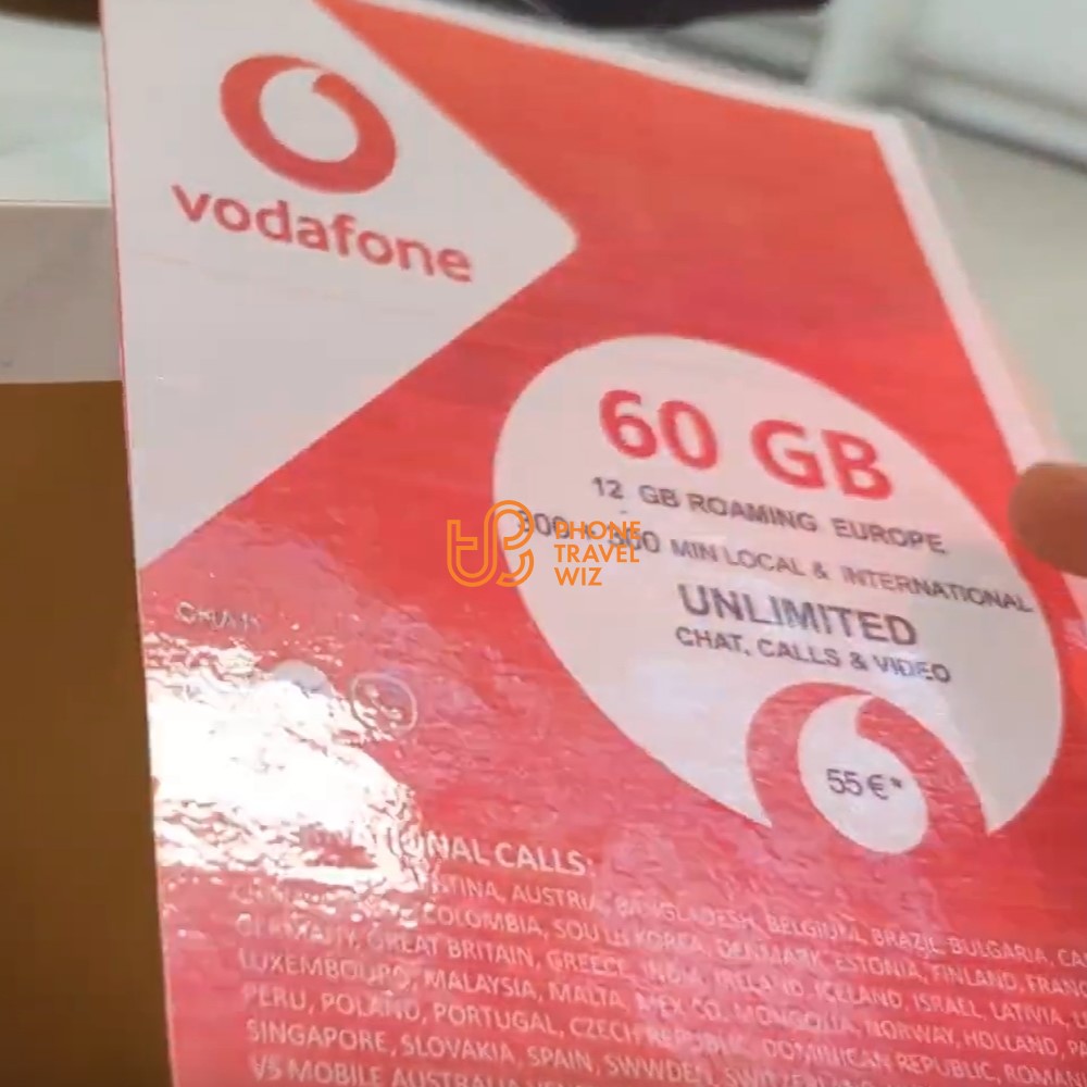 Vodafone Tourist SIM Card Offer at Rome Airport