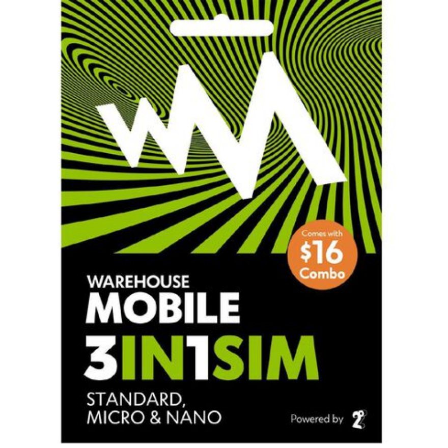 Warehouse Mobile New Zealand 16 NZD SIM Card