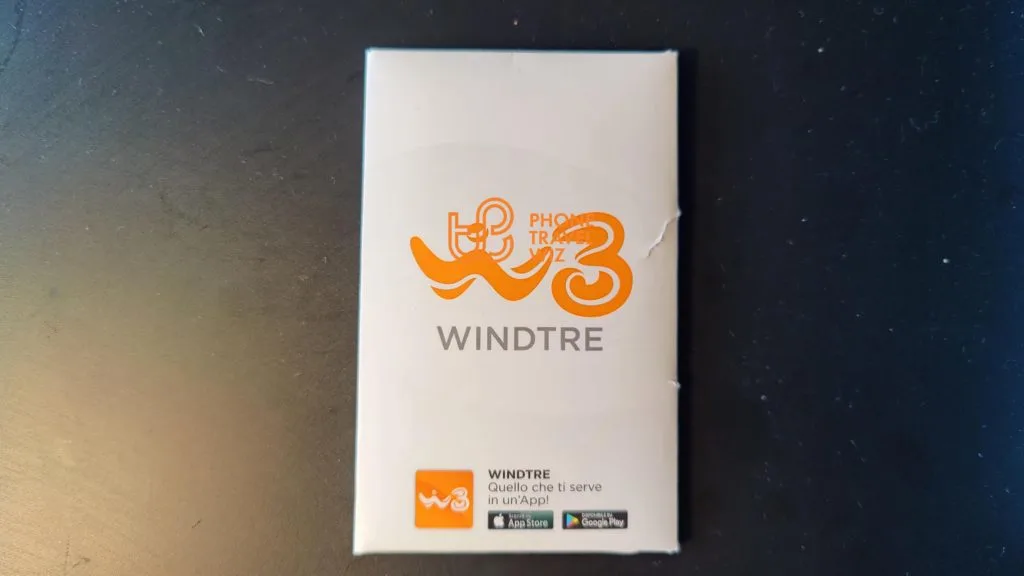Wind Tre Italy SIM Card Package