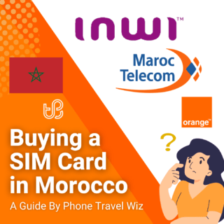 Buying a SIM Card in Morocco Guide (logos of Orange, Inwi, Maroc Telecom)