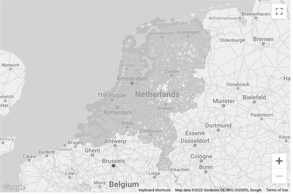 KPN Netherlands 2G Coverage Map