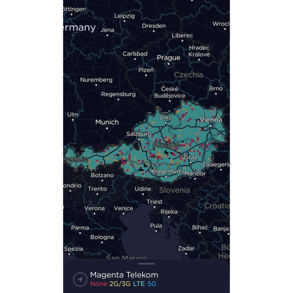 Magenta Telekom Austria Coverage Map