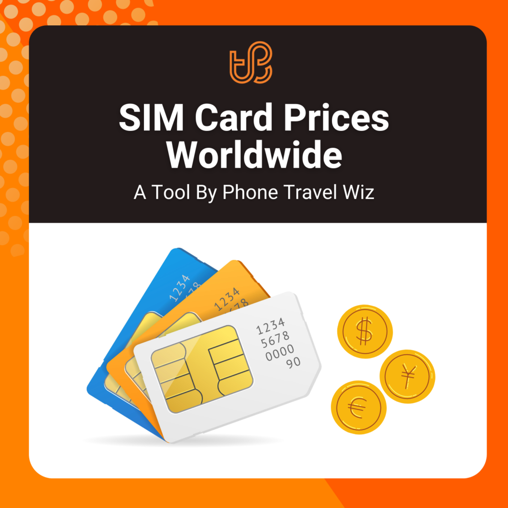 SIM Card Prices Worldwide Tool by Phone Travel Wiz