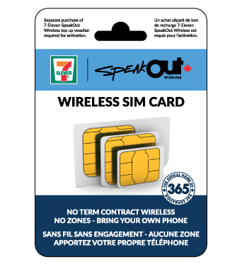 SpeakOut 7-Eleven Canada SIM Card