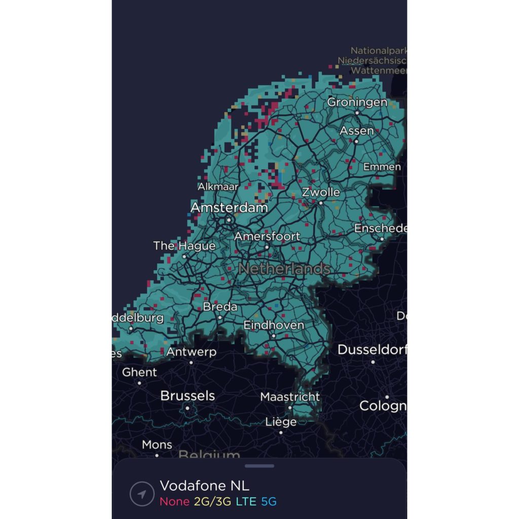 Vodafone Netherlands Coverage Map