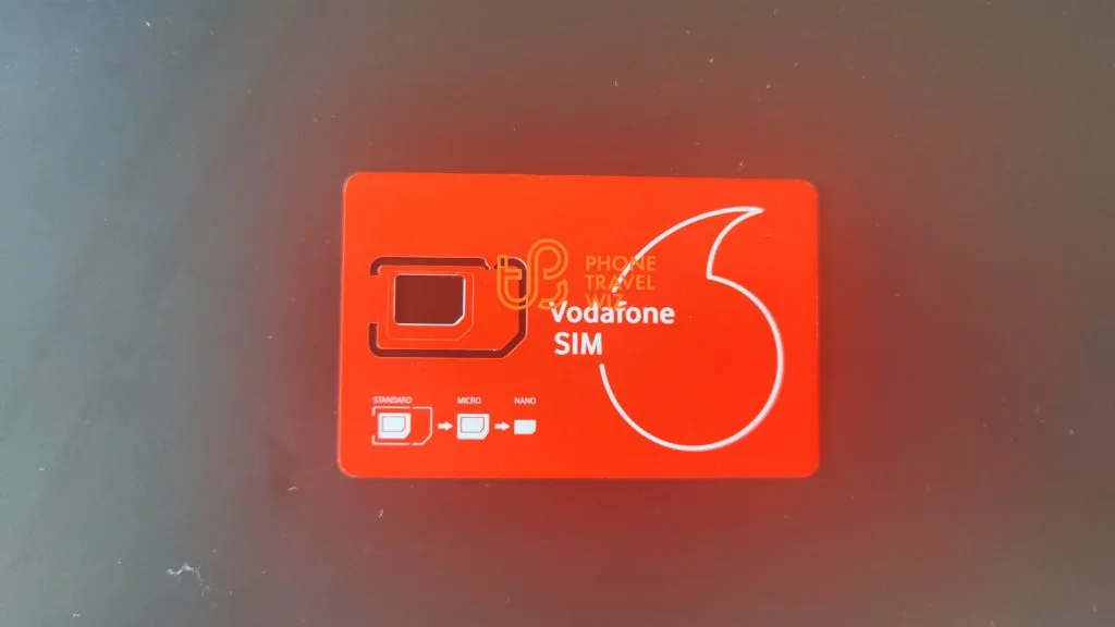 Vodafone Spain SIM Card Front
