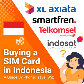 Buying a SIM Card in Indonesia Guide (logos of Telkomsel, Smartfren, Indosat Ooredoo Hutchison & XL Axiata)