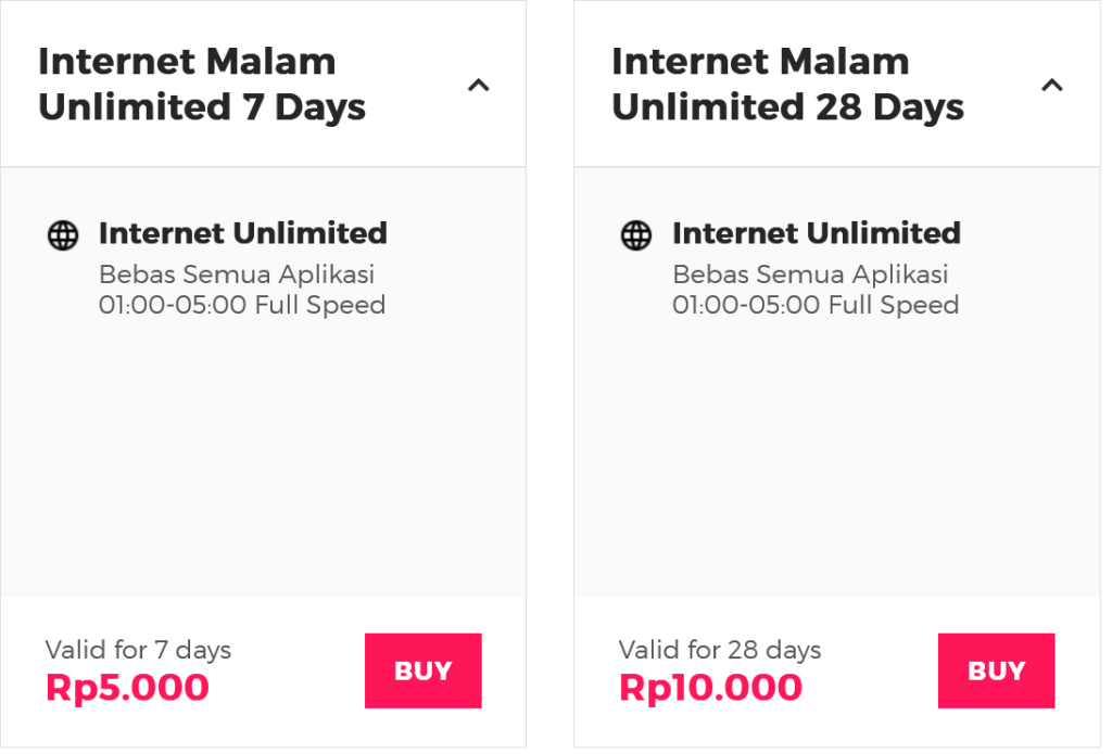 Smartfren Indonesia Unlimited Malam Plans