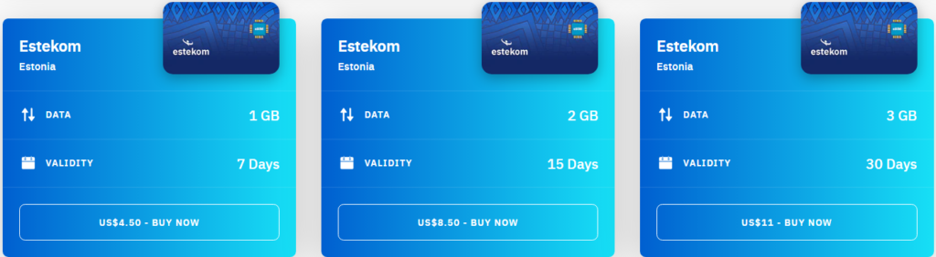 Estonia Estekom eSIM Airalo (with Prices)