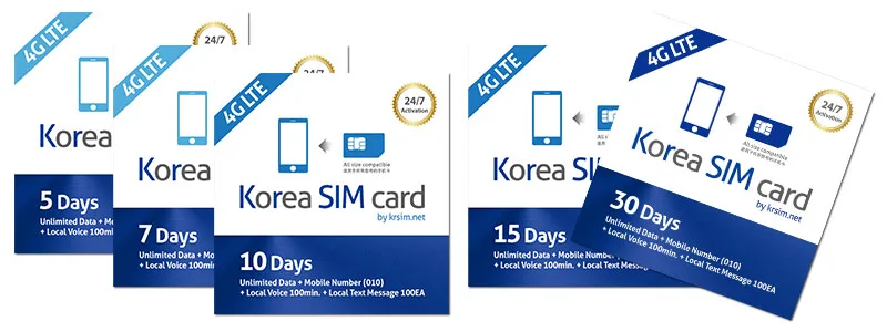 KT Olleh South Korea Korea SIM Gold SIM Cards