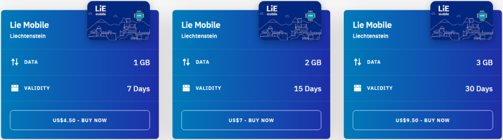 Liechtenstein Lie Mobile eSIM Airalo (with Prices)