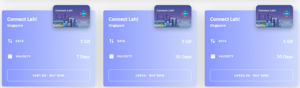 Singapore Connect Lah! eSIM Airalo (with Prices)