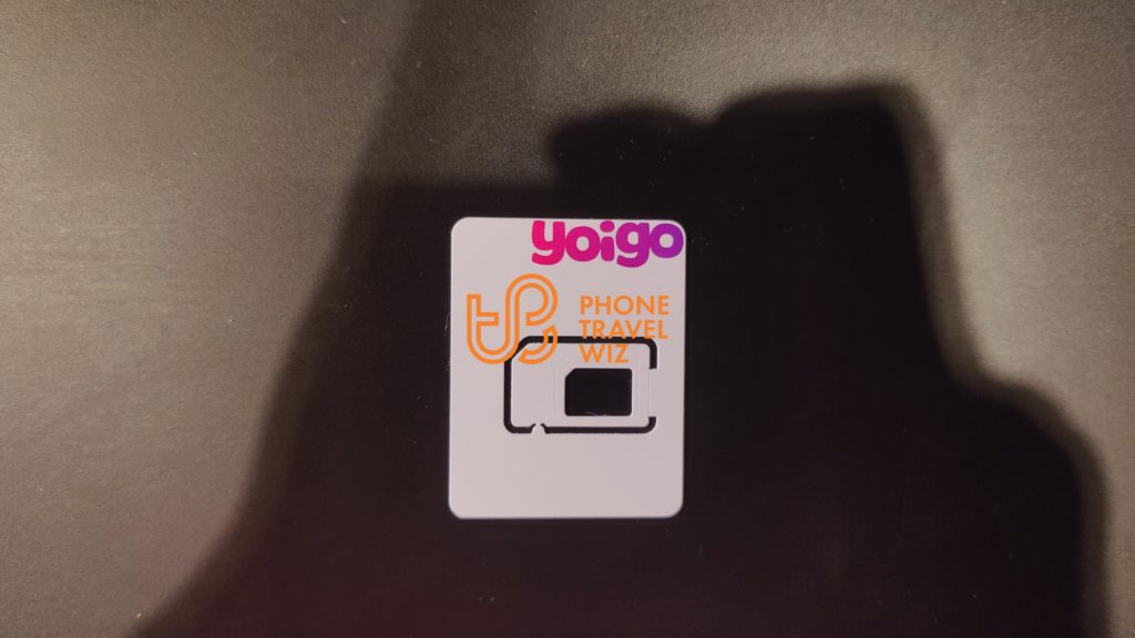 Yoigo Spain SIM Card Front