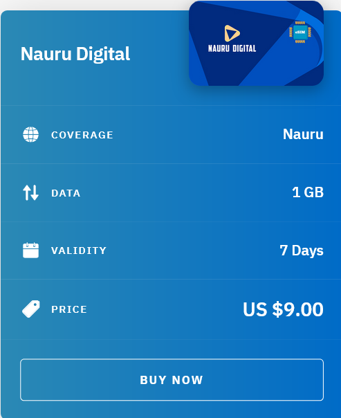 Airalo Nauru Nauru Digital eSIM with Prices