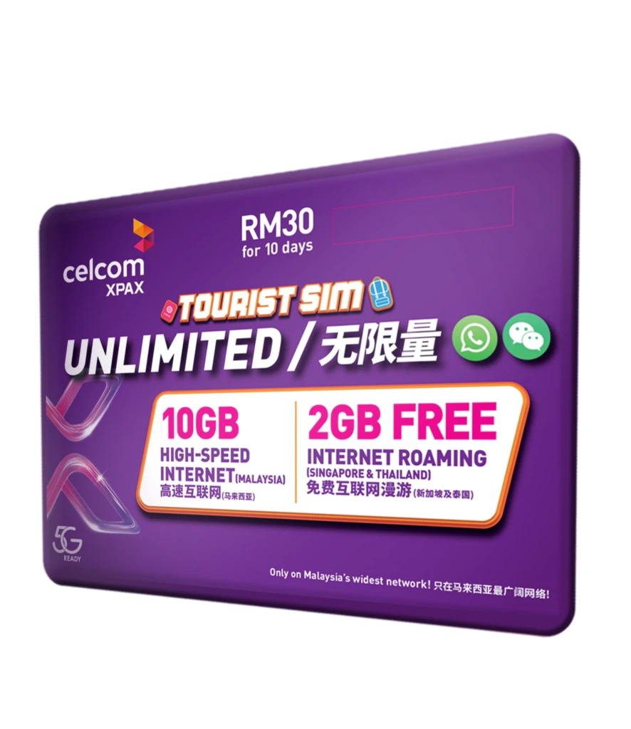 Celcom Malaysia Tourist SIM Card