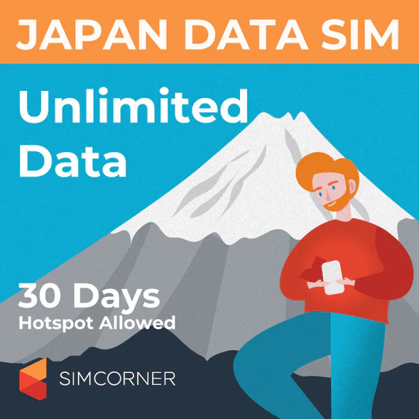 Japan Travel SIM Card (Unlimited Data) SimCorner