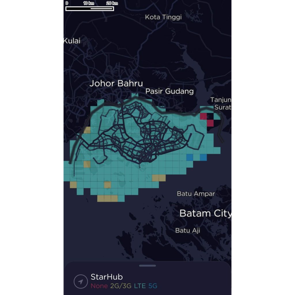 StarHub Singapore Coverage Map 2022