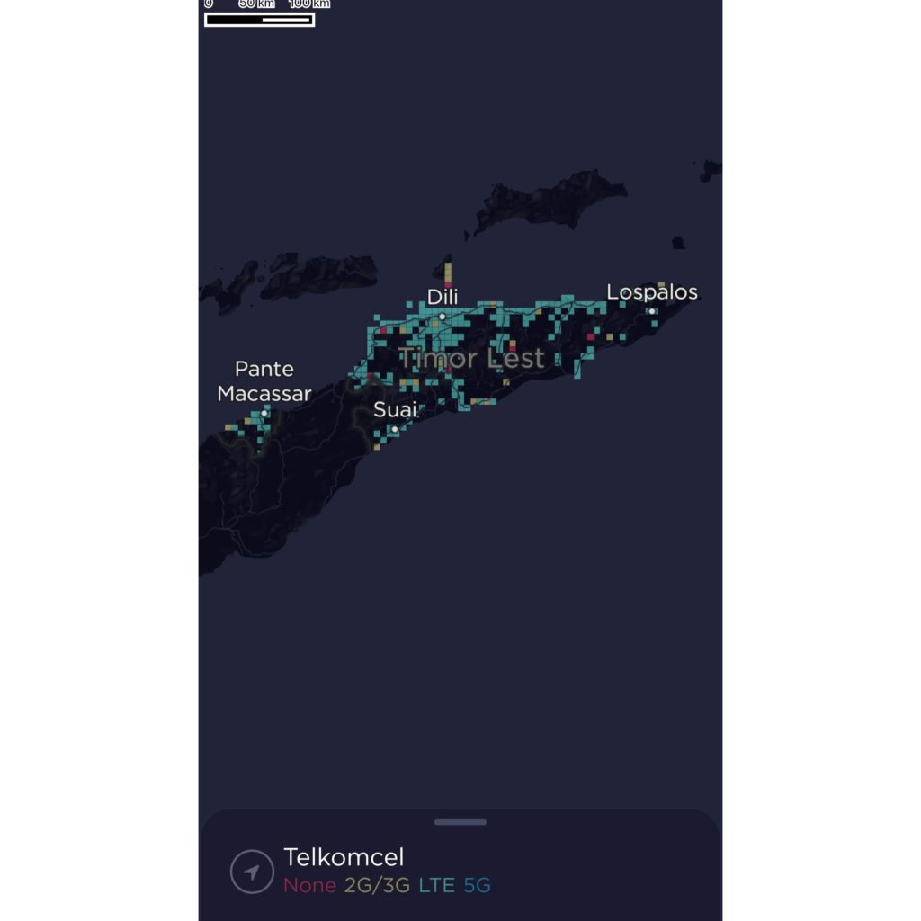 Telkomcel Timor-Leste Coverage Map