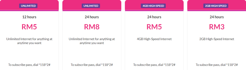Celcom Malaysia Ultra Hour Passes