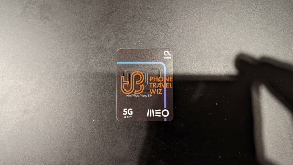 MEO Portugal SIM Card Front