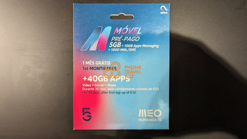 MEO Portugal SIM Card Starter Pack Front
