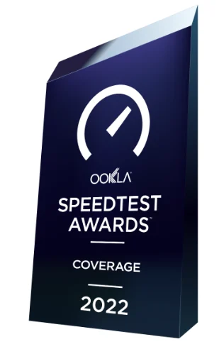 Speedtest Awards Best Mobile Coverage 2022 Award