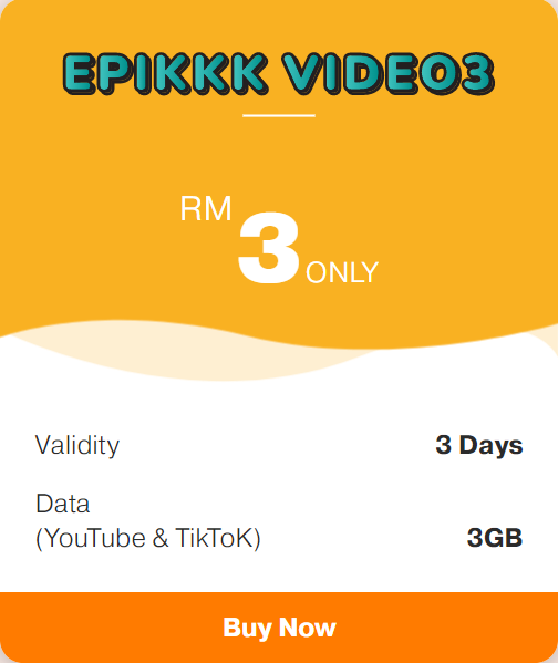 U Mobile Malaysia Epikk Video3 Plan