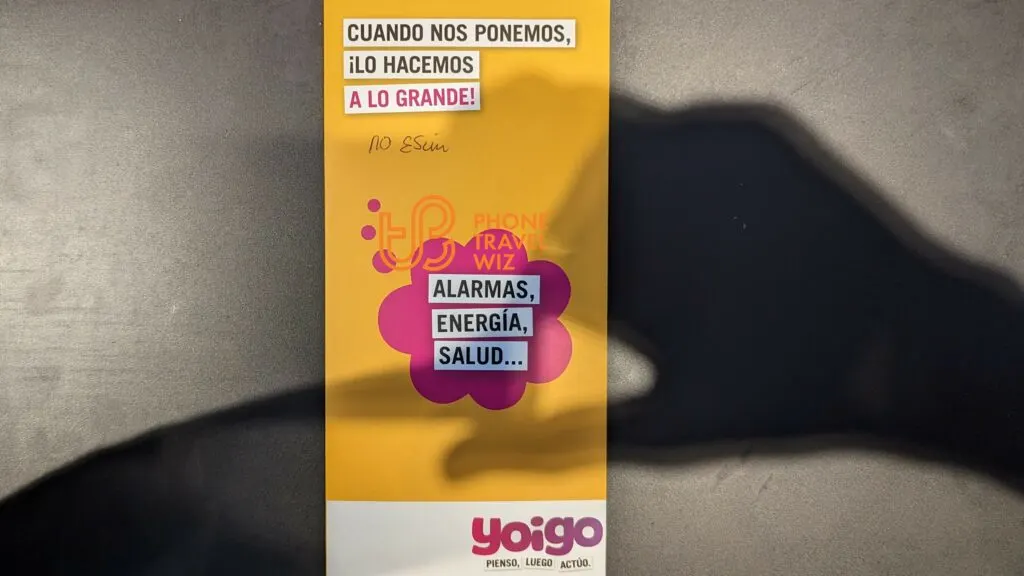 Yoigo Spain Booklet Front