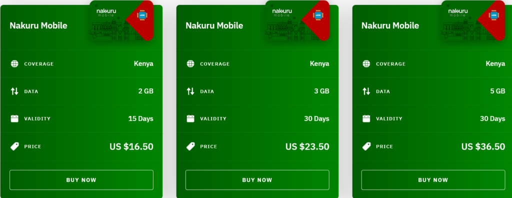 Airalo Kenya Nakuru Mobile eSIM with Prices